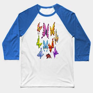 Butterflies Baseball T-Shirt